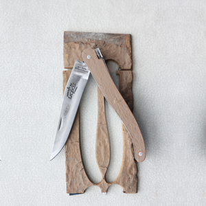 Folding Knife Eiffel Tower Iron Handle