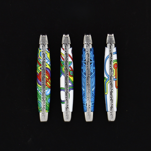 Folding Knife "Altaïr" Sublimated Acrylic Handle and Stainless Steel Bolsters