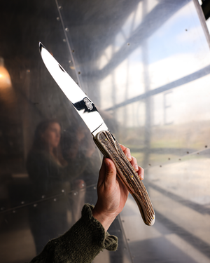 Carving Set PRESTIGE Deer Antler Handle