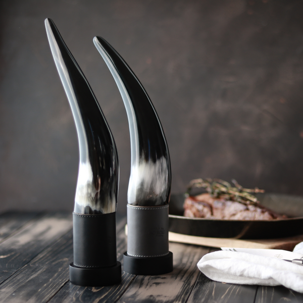 Aubrac cow horn Pepper Mill