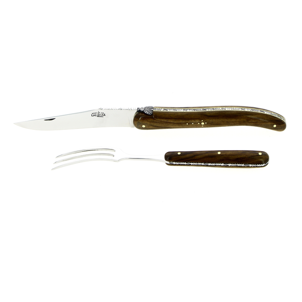 Carving Set PRESTIGE Walnut Handle