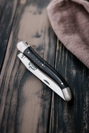 Folding Knife Ebony Handle and 'Boralde' Spring