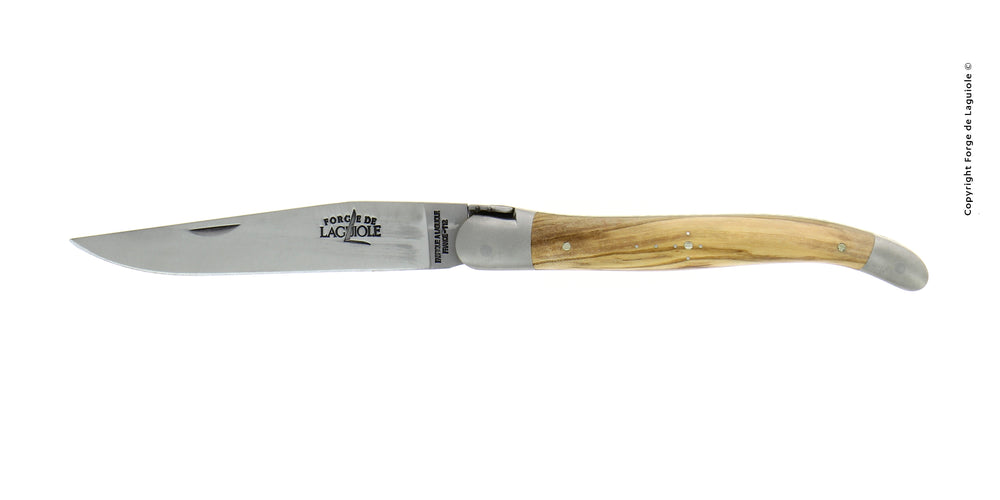 Folding Knife Olivewood Handle and 'Boralde' Spring