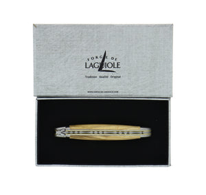 Folding Knife Olivewood Handle and 'Cascade' Spring