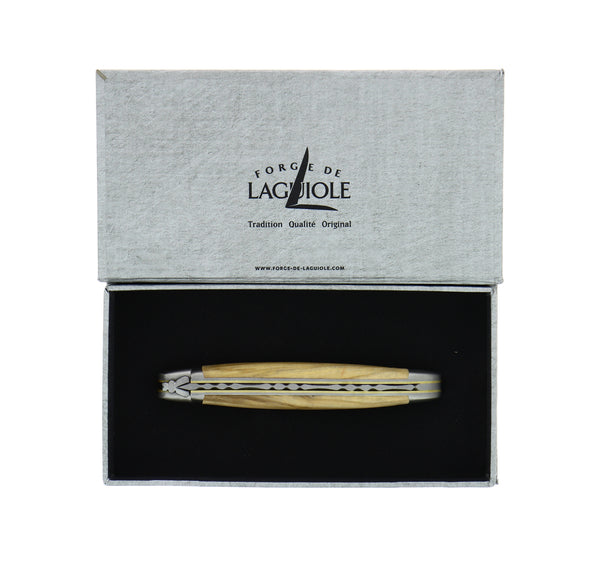 Folding Knife Olivewood Handle and 'Cascade' Spring