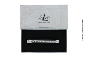 Folding Knife Dark Horn Handle and 'Cascade' Spring