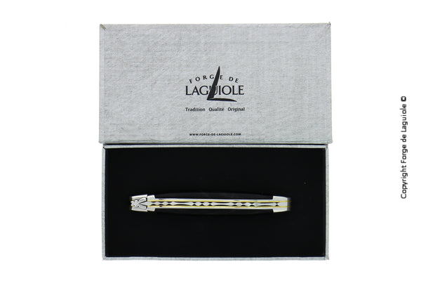 Folding Knife Dark Horn Handle and 'Cascade' Spring