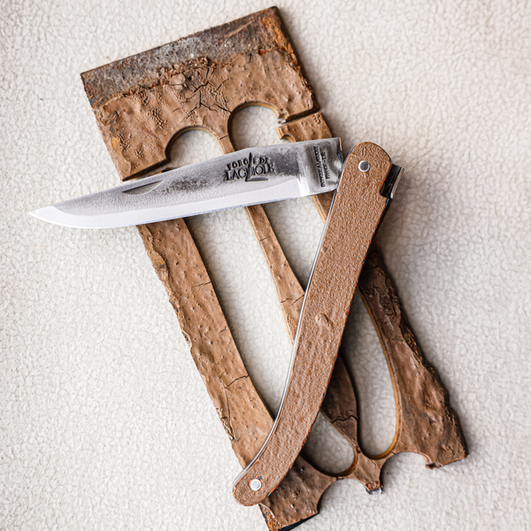 Folding Knife Eiffel Tower Iron Handle