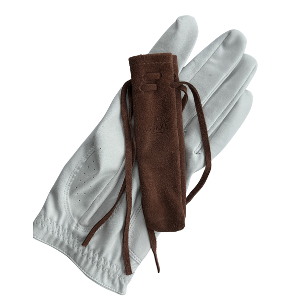 Leather sheath with lace