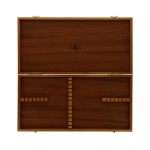 Wooden Box for Cutlery Set of 24 Dark Sapele Wood