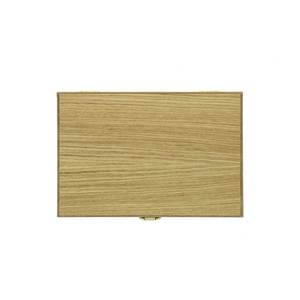 Wooden Box for Cutlery Set of 6 Light Oak