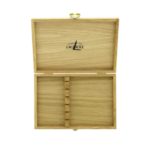 Wooden Box for Cutlery Set of 6 Light Oak