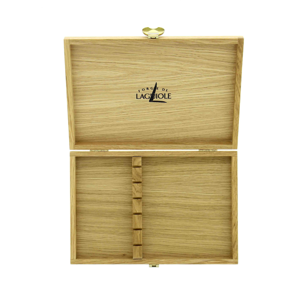 Wooden Box for Cutlery Set of 6 Light Oak