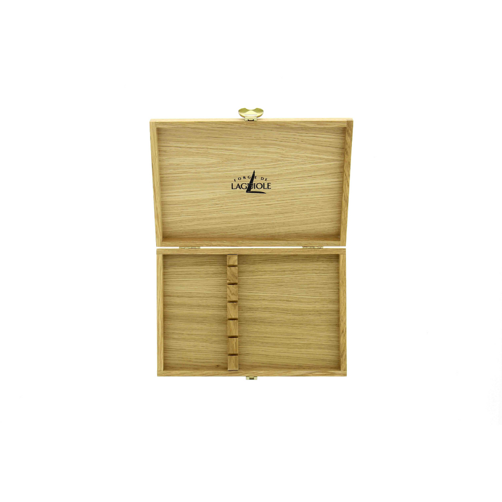 Wooden Box for Cutlery Set of 6 Light Oak