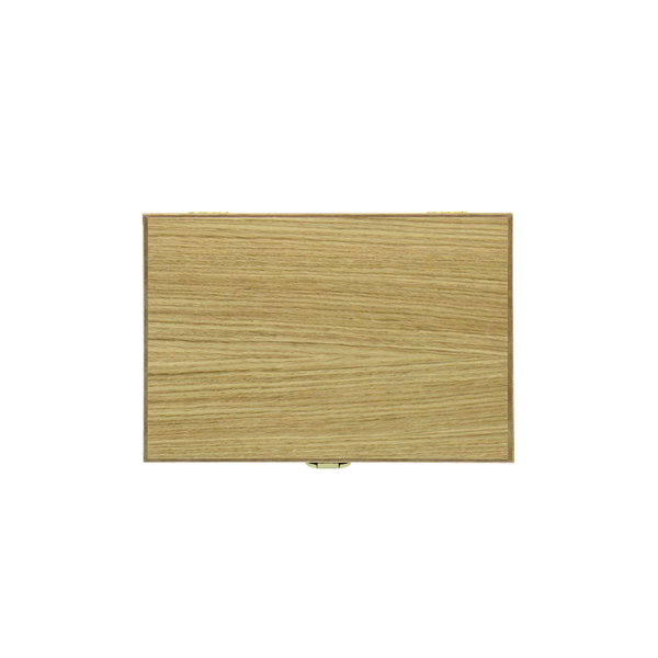 Wooden Box for Cutlery Set of 6 Light Oak