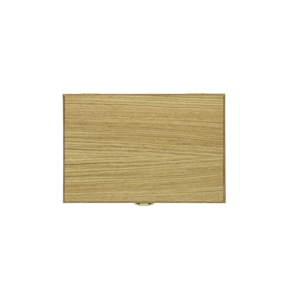 Wooden Box for Cutlery Set of 6 Light Oak