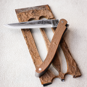 Folding Knife Eiffel Tower Iron Handle