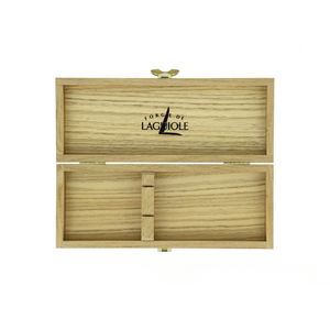 Wooden Box for Cutlery Set of 2 Light Oak