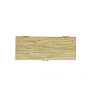Wooden Box for Cutlery Set of 2 Light Oak