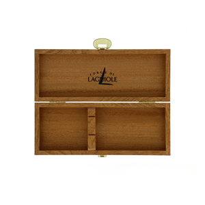 Wooden Box for Cutlery Set of 2 Dark Sapele Wood