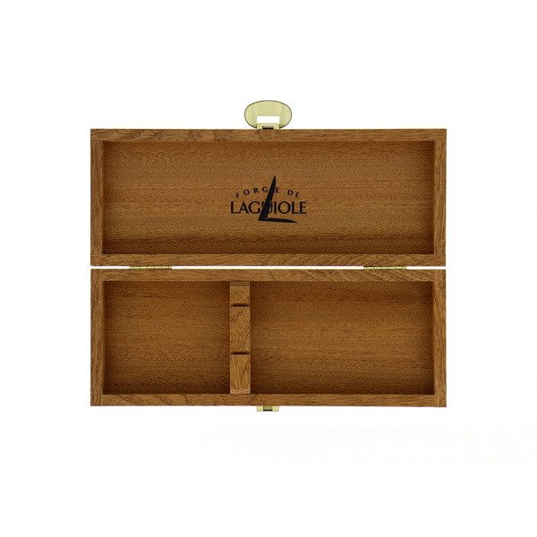 Wooden Box for Cutlery Set of 2 Dark Sapele Wood
