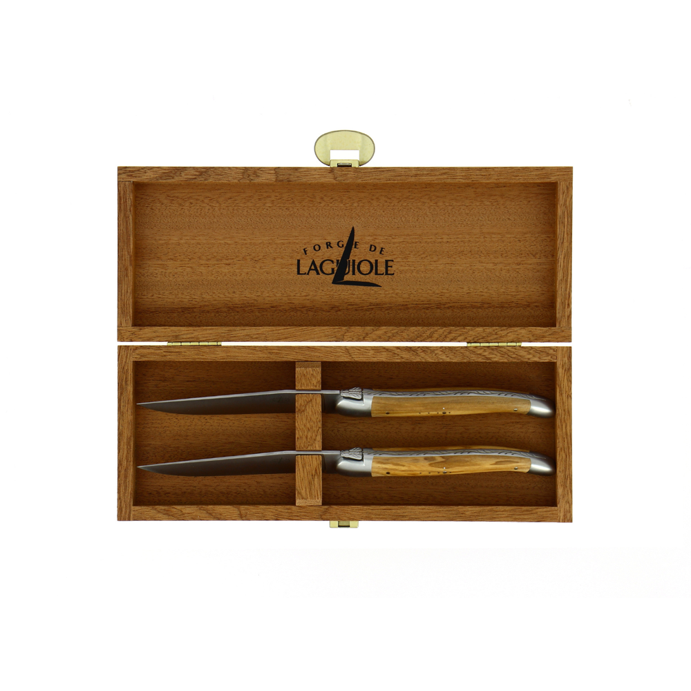 Wooden Box for Cutlery Set of 2 Dark Sapele Wood