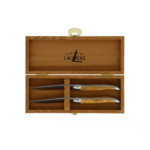 Wooden Box for Cutlery Set of 2 Dark Sapele Wood