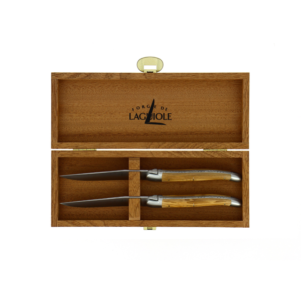 Wooden Box for Cutlery Set of 2 Dark Sapele Wood