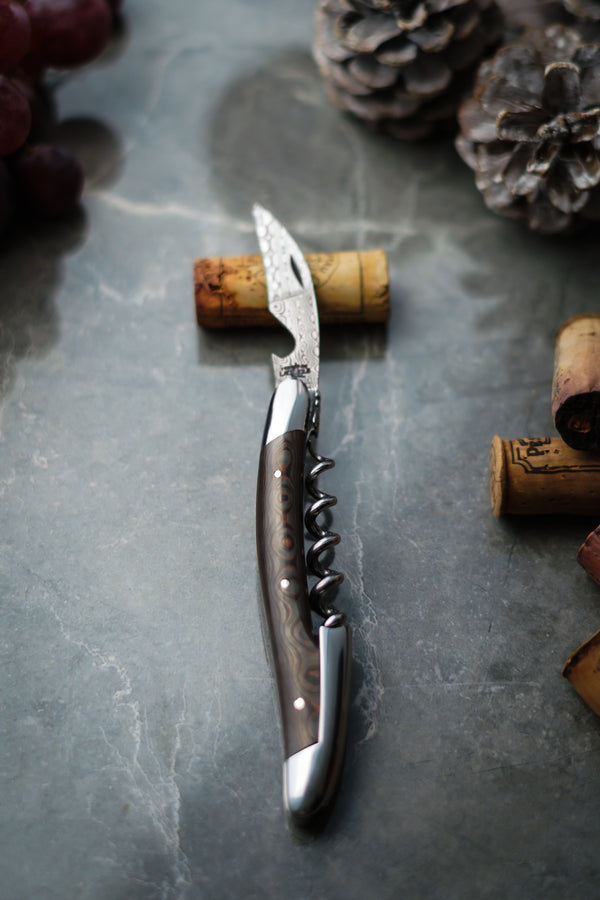 Forge de Laguiole Corkscrew – Fat Carbon Copper Handle & Hand-Chiselled Bee