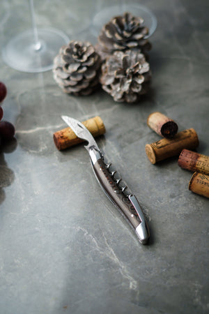 Forge de Laguiole Corkscrew – Fat Carbon Copper Handle & Hand-Chiselled Bee
