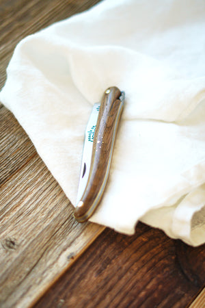 Folding Knife Indication Geographique Fossilised Oak Handle