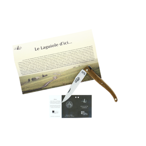 Folding Knife Indication Geographique Fossilised Oak Handle