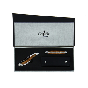 Duo Gift Set - Thuya - Corkscrew and 11cm Folding Knife