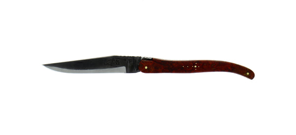 Folding Knife Ambonya Burl Handle