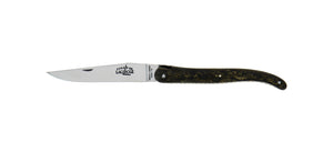 Folding Knife Gold Carbon Fibre Handle