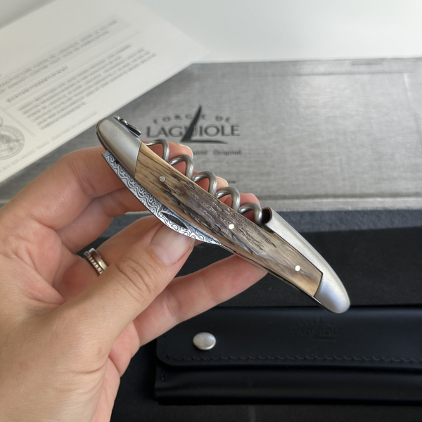 #satinfinish #damascusblade #PinotPatternLever