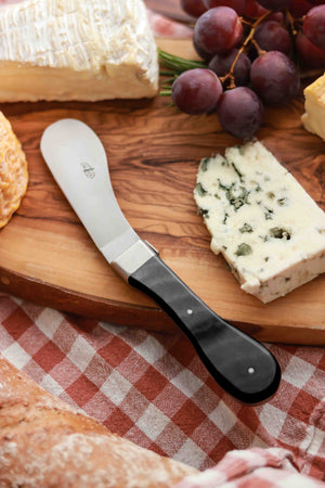 Cheese Knife Black Compressed Fabric Handle “Nomade” Designed by Barthélemy