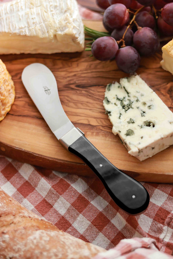Cheese Knife Black Compressed Fabric Handle “Nomade” Designed by Barthélemy