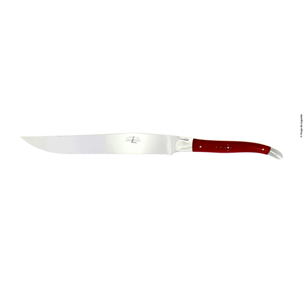 Bread Knife Red Compressed Fabric Handle