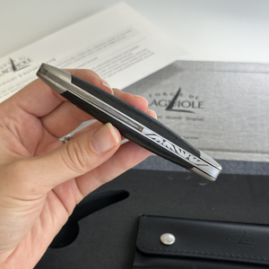 #satinfinish #damascusblade #PinotPatternLever