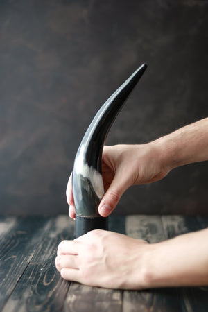 Aubrac cow horn Pepper Mill