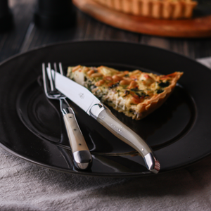 Cutlery Set of 2 Light Horn Handle