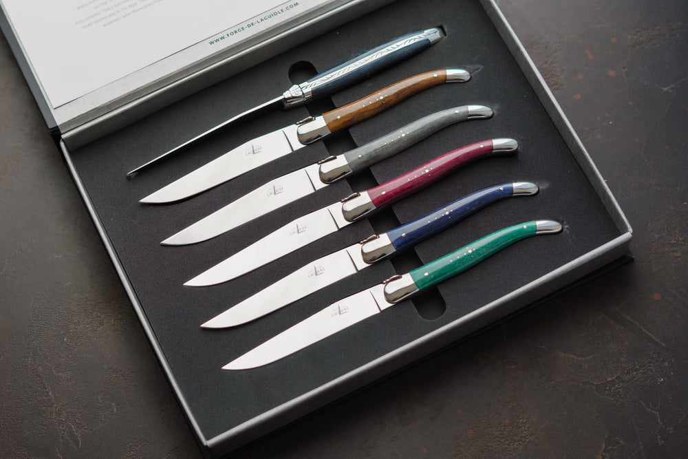 Table knives Dyed Bone handle - Osalia