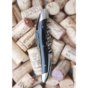 Duo Gift Set - Dark Horn - Corkscrew and 12cm Folding Knife