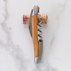 Duo Gift Set - Olivewood - Corkscrew and 11cm Folding Knife